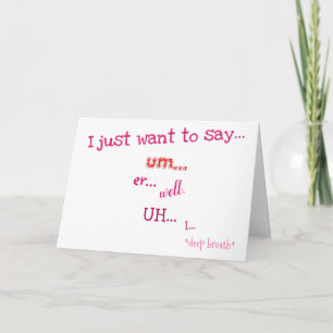Carte Muet je vous aime ! Valentine