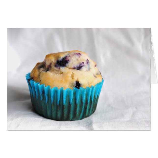 Carte Muffin Berry Bleu (Devant Horizontal)