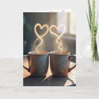 Mugs Anniversaires Vintage Avec Coeurs Steamy
