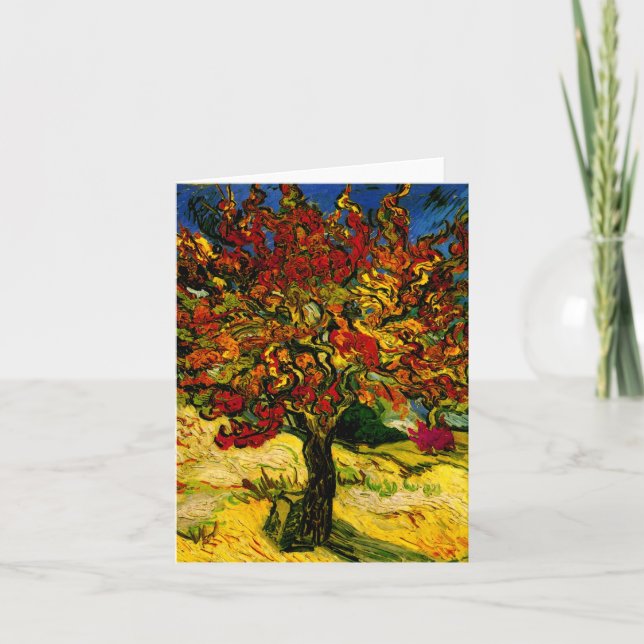 Carte Mulberry Tree Van Gogh Art (Devant)