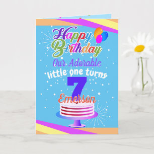Carte Multi Color Editable Unisex Joyeux anniversaire