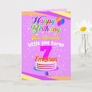 Carte Multi Color Editable Unisex Joyeux anniversaire   