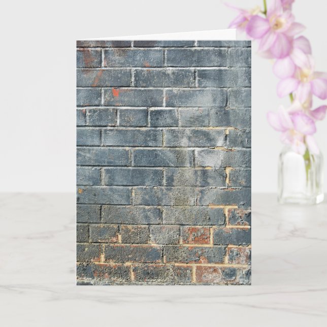 Carte Mur en brique bleu ville en acier (Orchidée)