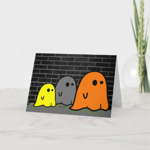 Carte mûre Halloween Ghosts