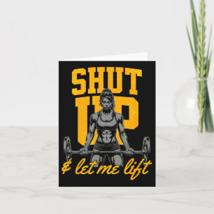 Carte Muscle de musculation pour femmes amusant Sa