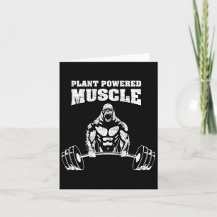 Carte Muscle plante Vegan Power Bodybuilding Gym