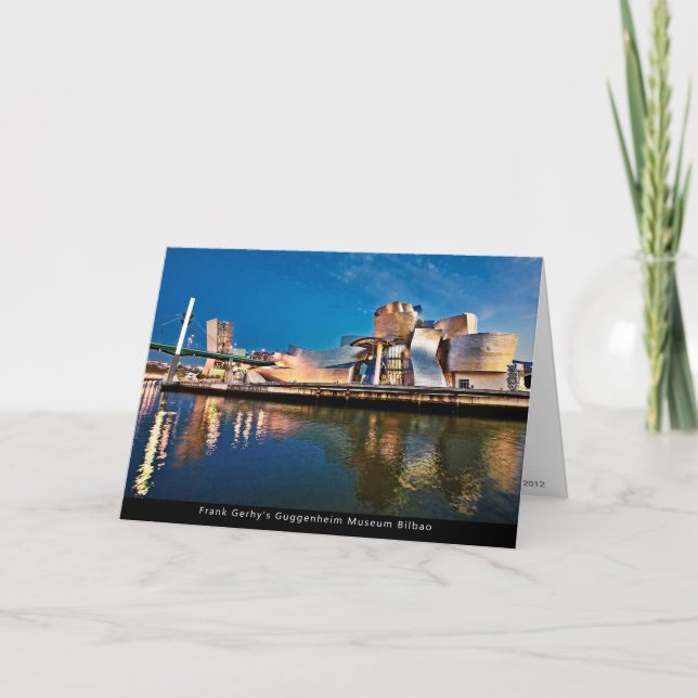 Carte Musée Guggenheim de Frank Gerhy Bilbao (Devant)