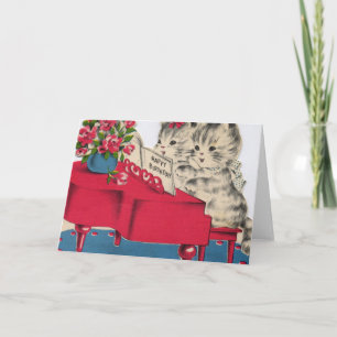 Carte Musical Anniversaire Kittens