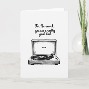 Carte musicale pour la fête des pères