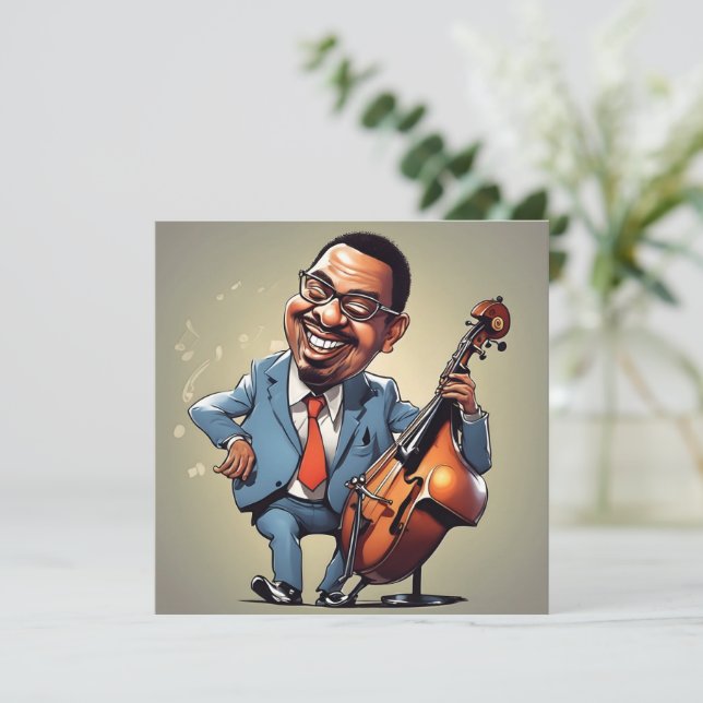 Carte musiciens de jazz (Debout devant)