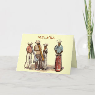 Carte Musiciens de rue haïtiens Dia del Padre