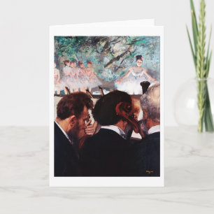 Carte Musiciens d'orchestre, Edgar Degas