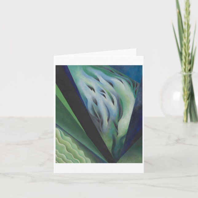 Carte Musique bleue et verte de Georgia O'Keeffe, (Devant)