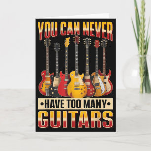 Carte Musique de guitare drôle Vous ne pouvez jamais avo