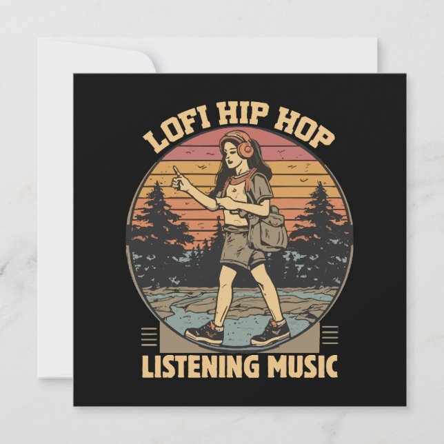 Carte Musique lofi hip hop chillhop (Devant)