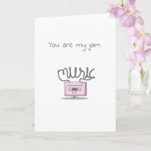 Carte musique marrante valentine/anniversaire