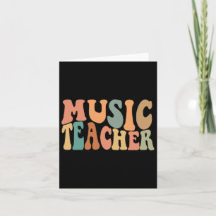 Carte Musique super Enseignant Cute Byck À L'École Fourn