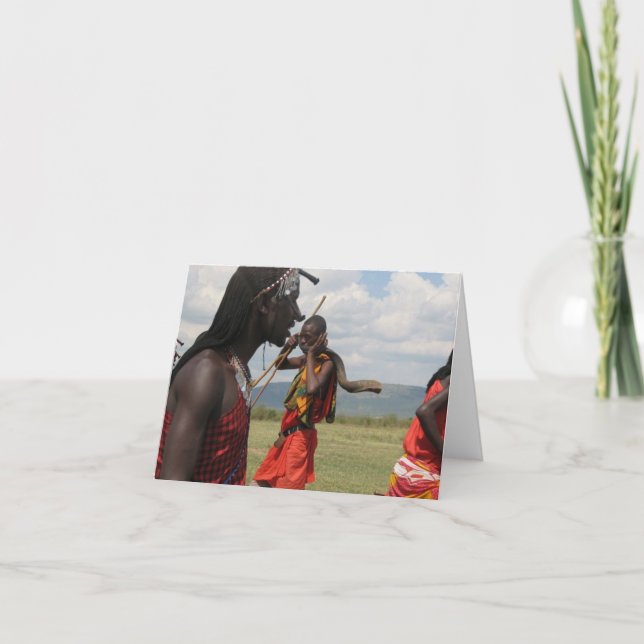 Carte Musique sur le Massai Mara au Kenya (Devant)