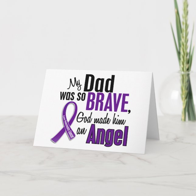 Carte My Dad Is An Angel Pancreatic Cancer (Devant)