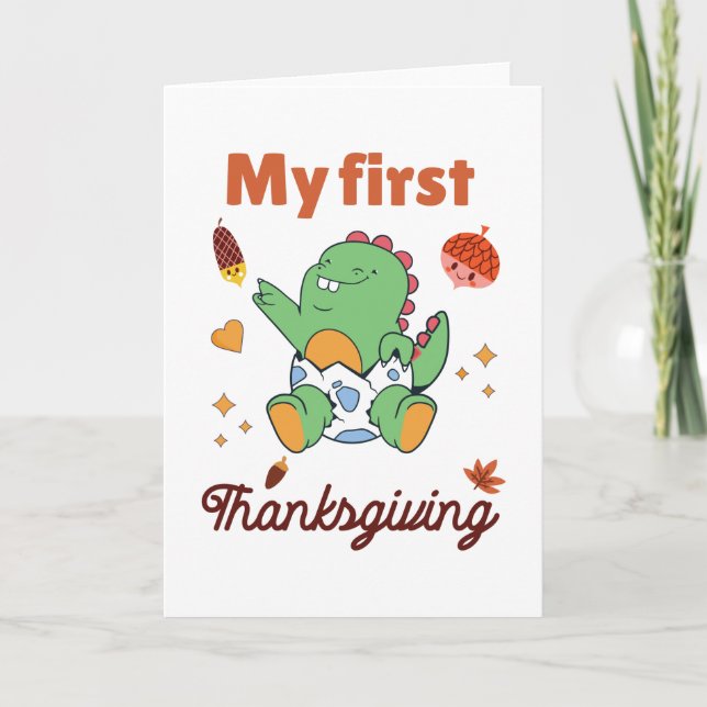 Carte My first Thanksgiving (Devant)