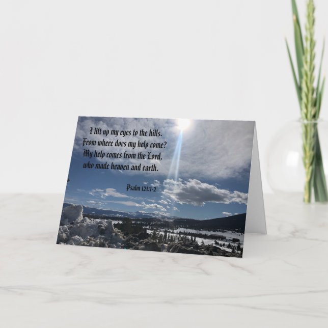 Carte My Help Comes From The Lord Psaum 121 (Devant)