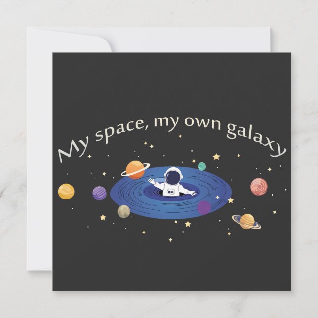 Carte My Space, My Own Galaxy (Devant)