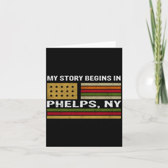 Carte My Story Is Begins In Phelps Ny  (Devant)