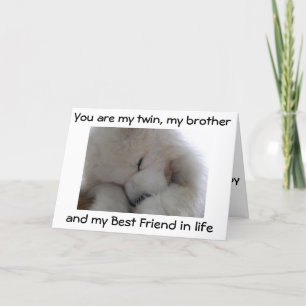 Carte MY TWIN BROTHER /BEST FRIEND On YOUR BIRTHDAY