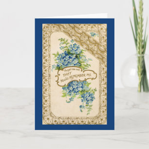 Carte Myosotis vintage