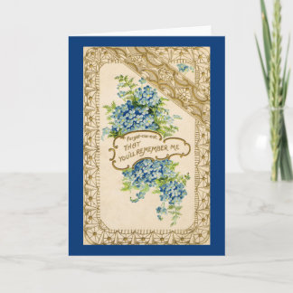Carte Myosotis vintage