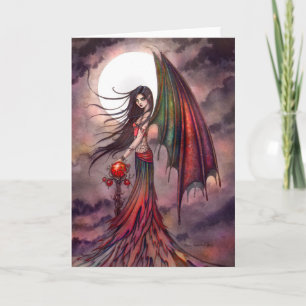 Carte Mystic Automne Vampire Gothique Fée Halloween Art
