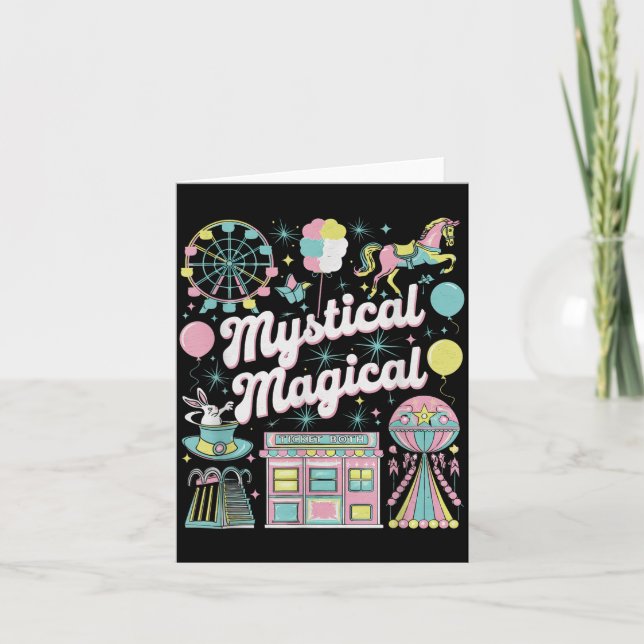 Carte Mystical Magical Retro Aesthetic Space Gift Men Wo (Devant)