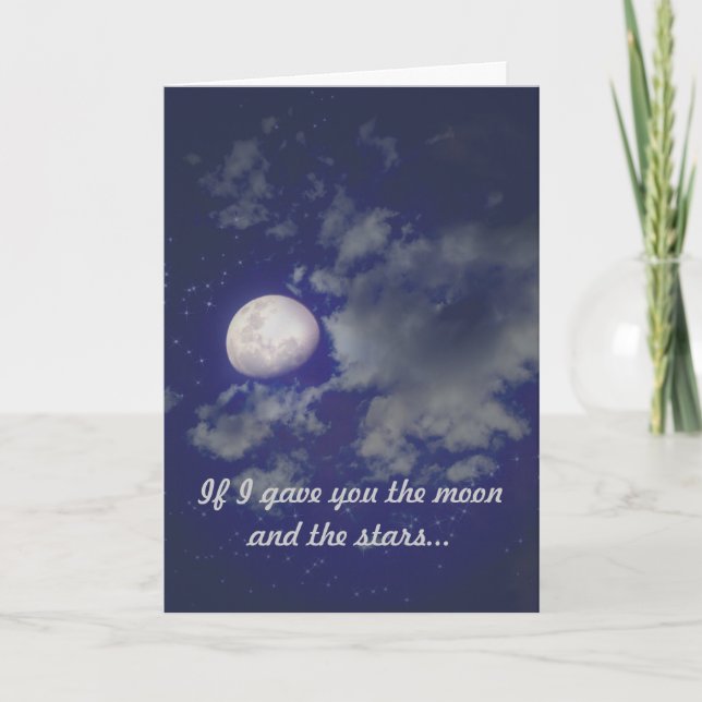 Carte mystique de Valentine de lune (Devant)