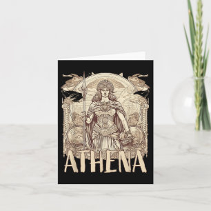 Carte Mythologie Grecque - Athéna La Déesse De La Sagess