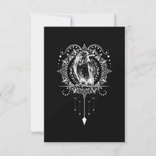 Carte Mythologie nordique et corbeau viking