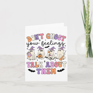 Carte N'abandonnez pas vos sentiments, parlez-en Conseil