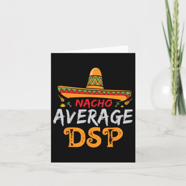 Carte Nacho Average Dsp Direct Support Staff Cinco De Ma (Devant)