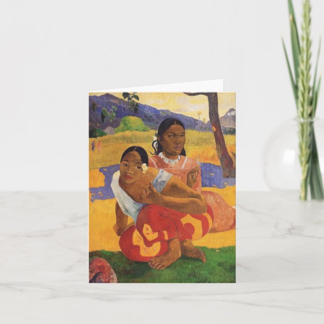 Carte "Nafea Faa Ipoipo" - Paul Gauguin (Devant)