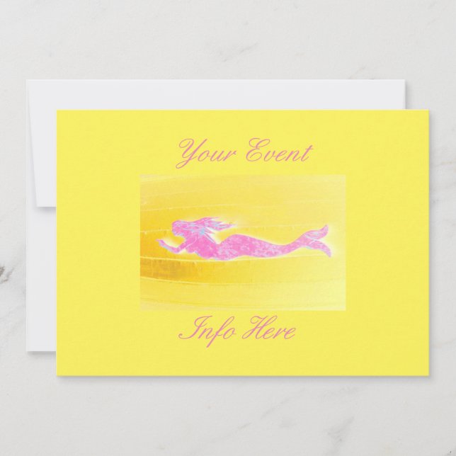 Carte nage sous-marine rose merisier (Devant)