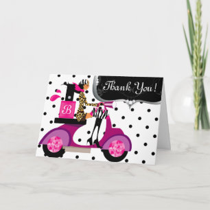 Carte Nail de fête d'anniversaire mignon Polonais Scoote