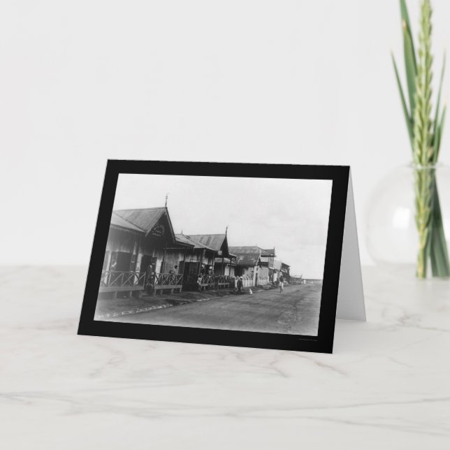 Carte Nairobi Kenya Street Scène 1908 (Devant)