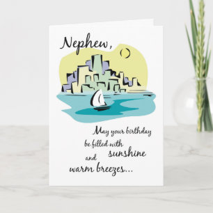 Carte Naissance de Nephew Sailboat City