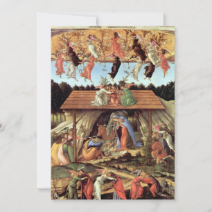 Carte Naissance du Christ, Nativité mystique de Botticel