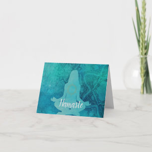 Carte Namaste Citation Merci Méditation Zen Yoga