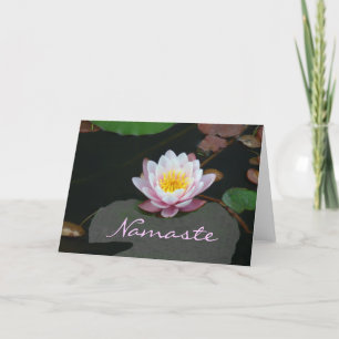 Carte "Namaste-Pink Lotus"