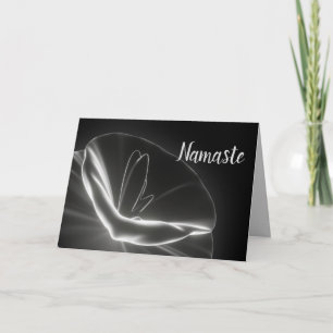 Carte Namaste Quote Merci rayonnant Lotus Flower