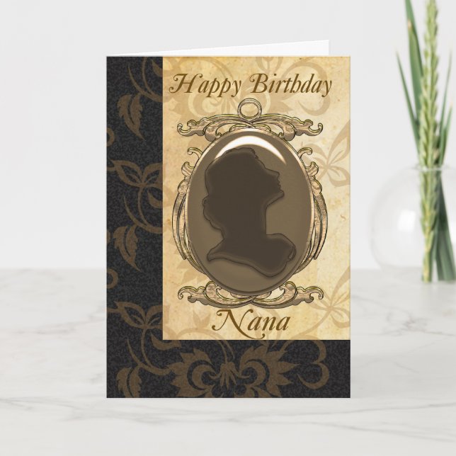 Carte Nana Anniversaire Avec Cameo (Devant)