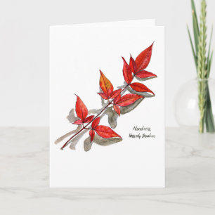 Carte Nandina ou Bambou céleste