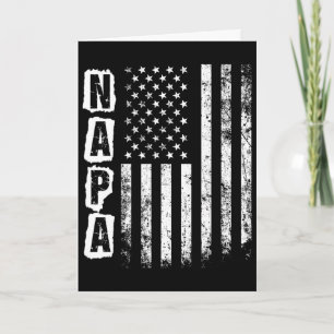 Carte Napa Fête des Pères Drapeau Américain 4 Juillet