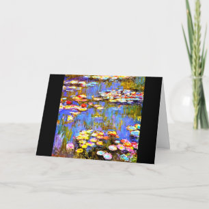 Carte Nappes d'eau de Claude Monet, Art Nouveau,